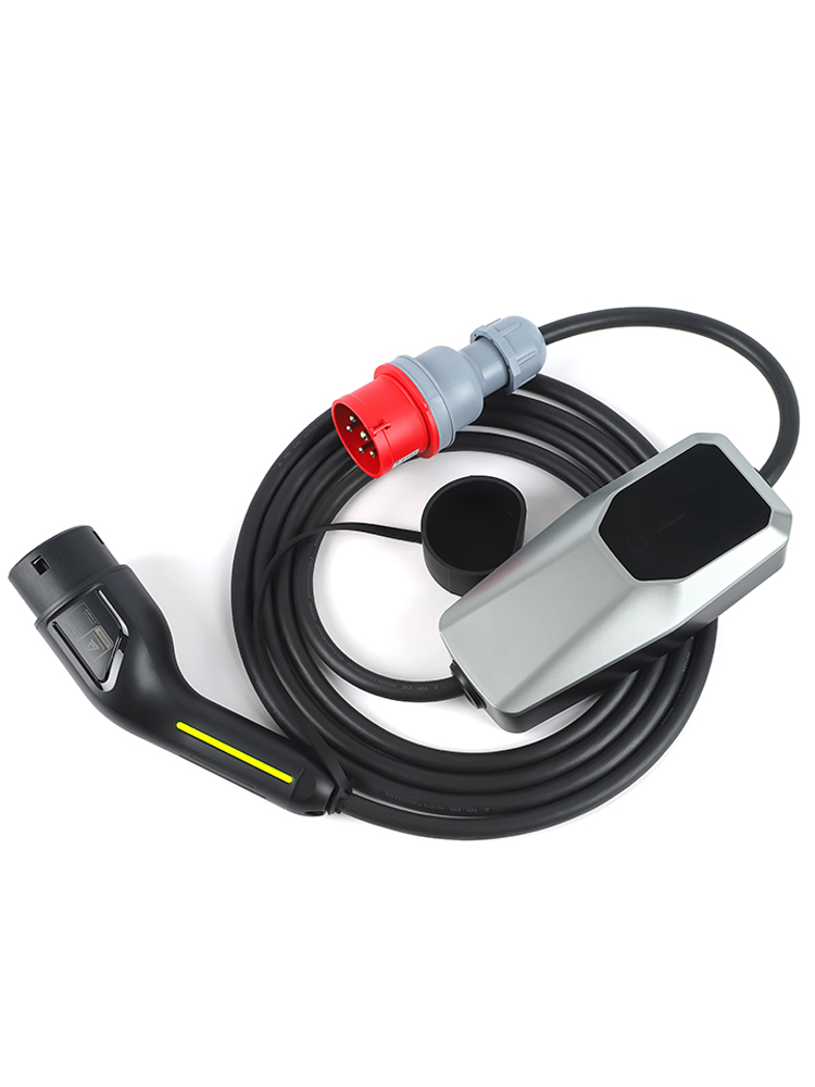 BlackCharge® 2.0 Pro (3.7-22kW) Mobiele Lader Incl. Timer Type 2 - BlackCharge 16A-3Fase (11kW) / 4 meter
