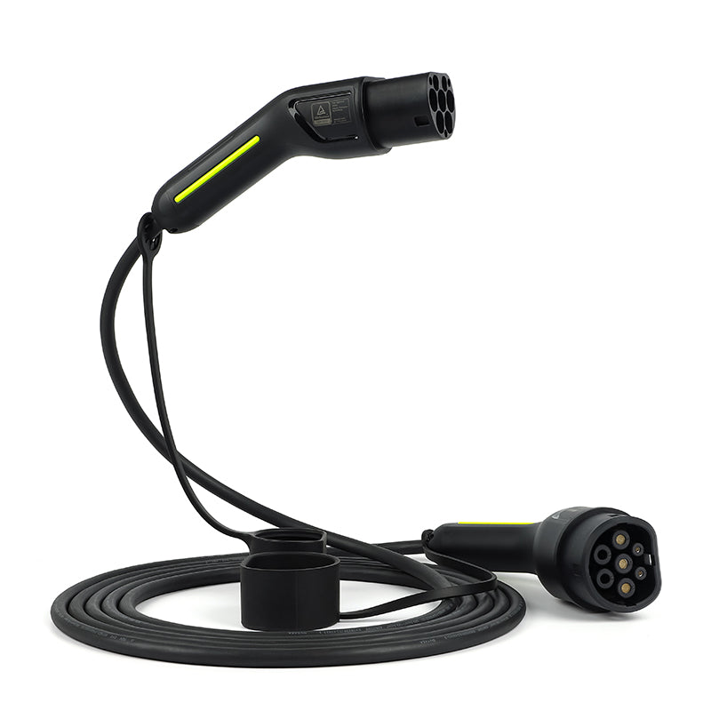 BlackCharge® Laadkabel Type 2 naar Type 2 Mennekes (Publieke laadpaal) - BlackCharge 3.7kW / 5 meter