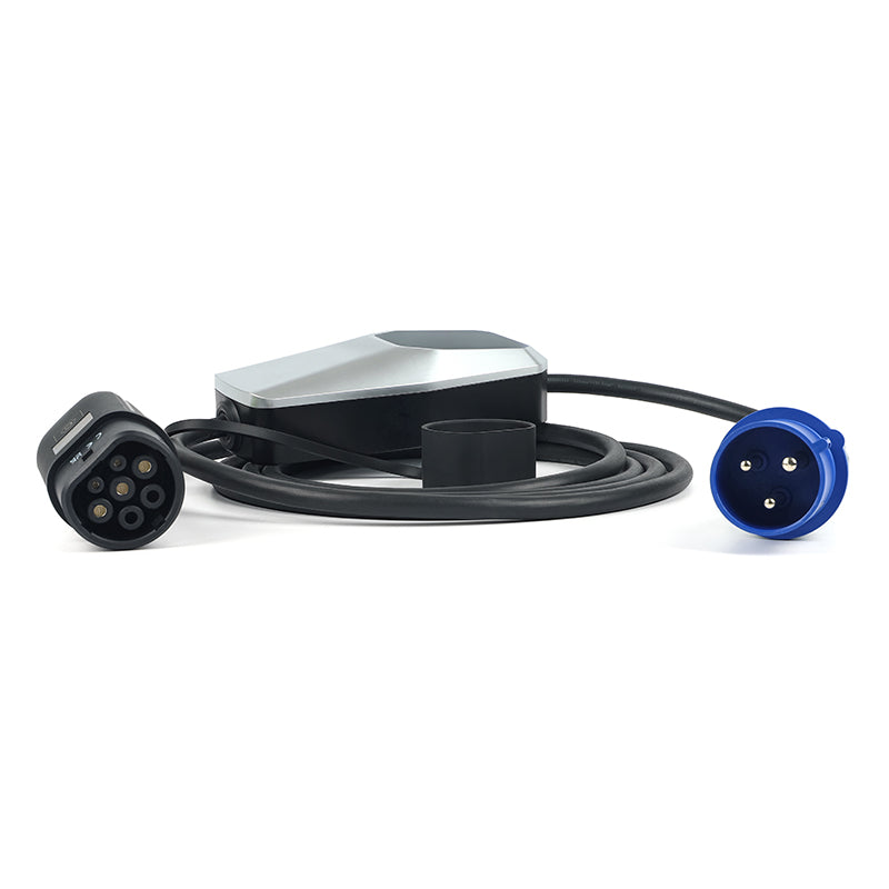 BlackCharge® 2.0 Pro (3.7-22kW) Mobiele Lader Incl. Timer Type 2 - BlackCharge 16A-1Fase (3.7kW) / 4 meter
