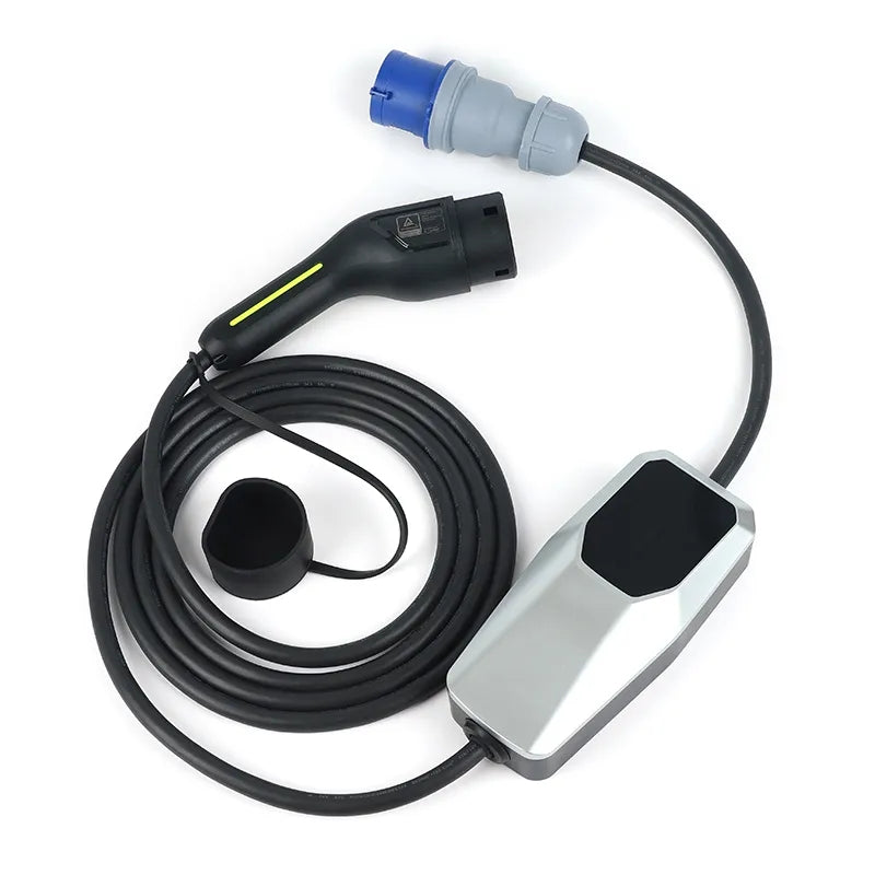 BlackCharge® 2.0 Pro (3.7-22kW) Mobiele Lader Incl. Timer Type 2 - BlackCharge 32A-1Fase (7.4kW) / 4 meter