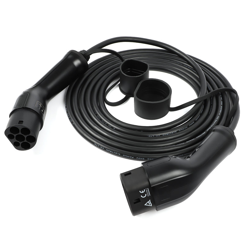 BlackCharge® Laadkabel Type 2 naar Type 2 Mennekes (Publieke laadpaal) - BlackCharge 3.7kW / 10 meter