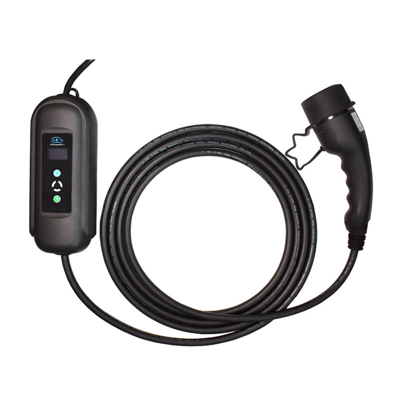 BlackCharge® 3.0 (11kW) incl. DC-Lekbeveiliging - Mobiele Krachtstroom Lader Type 2 naar CEE - BlackCharge 5 meter (incl. verloopstekkers)