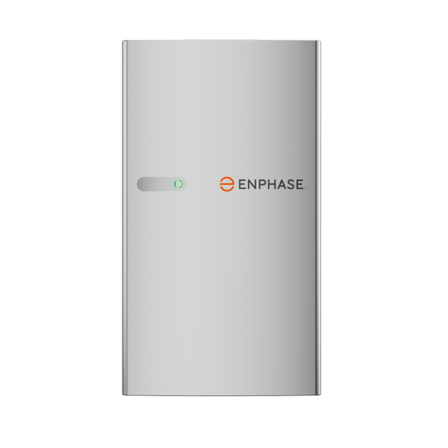 Enphase thuisbatterij installatie voorbeeld buiten