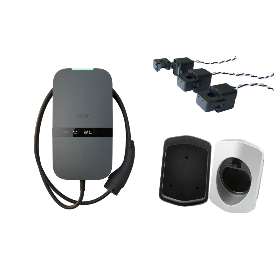 Peblar Home kW Ladestation mit festem Kabel HomeWizard )