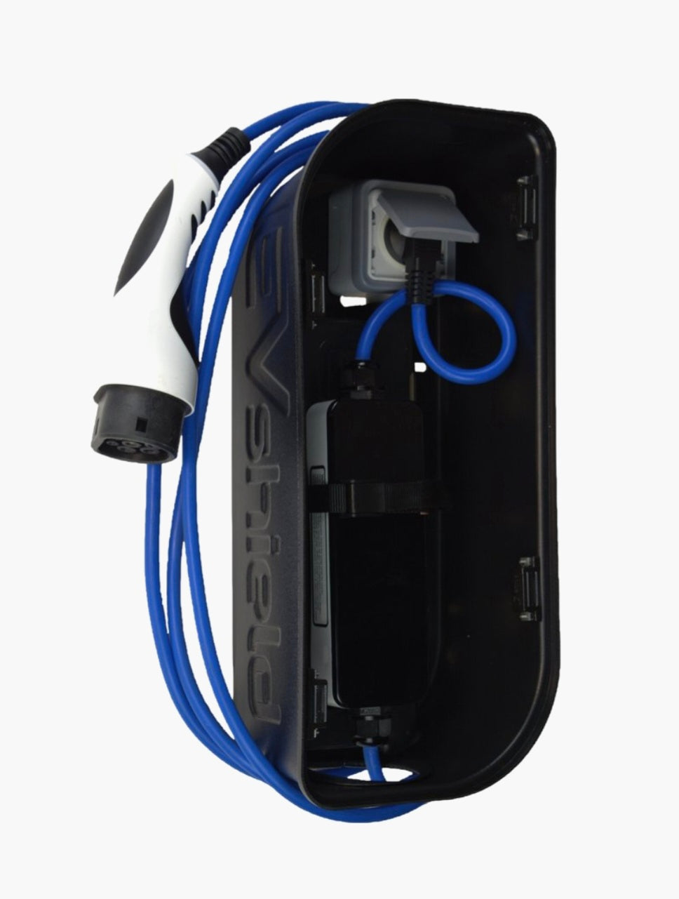 EVshield® Original - Transformeer je mobiele laadkabel in een vaste laadoplossing voor elektrische auto's - BlackCharge
