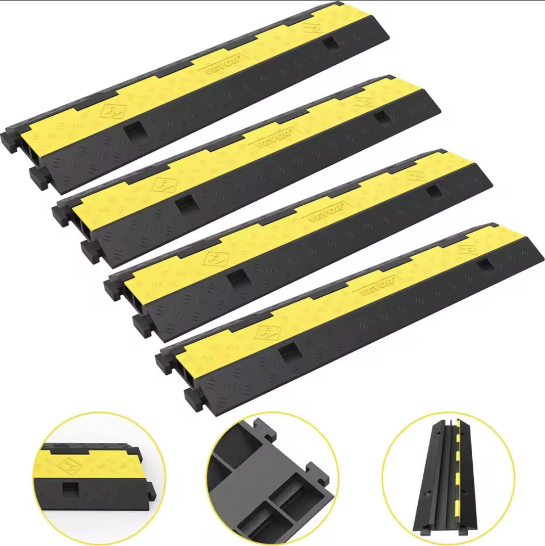 Kabeldrempel voor Laadkabels – 100cm | Anti-slip, Robuust Rubber, Modulair