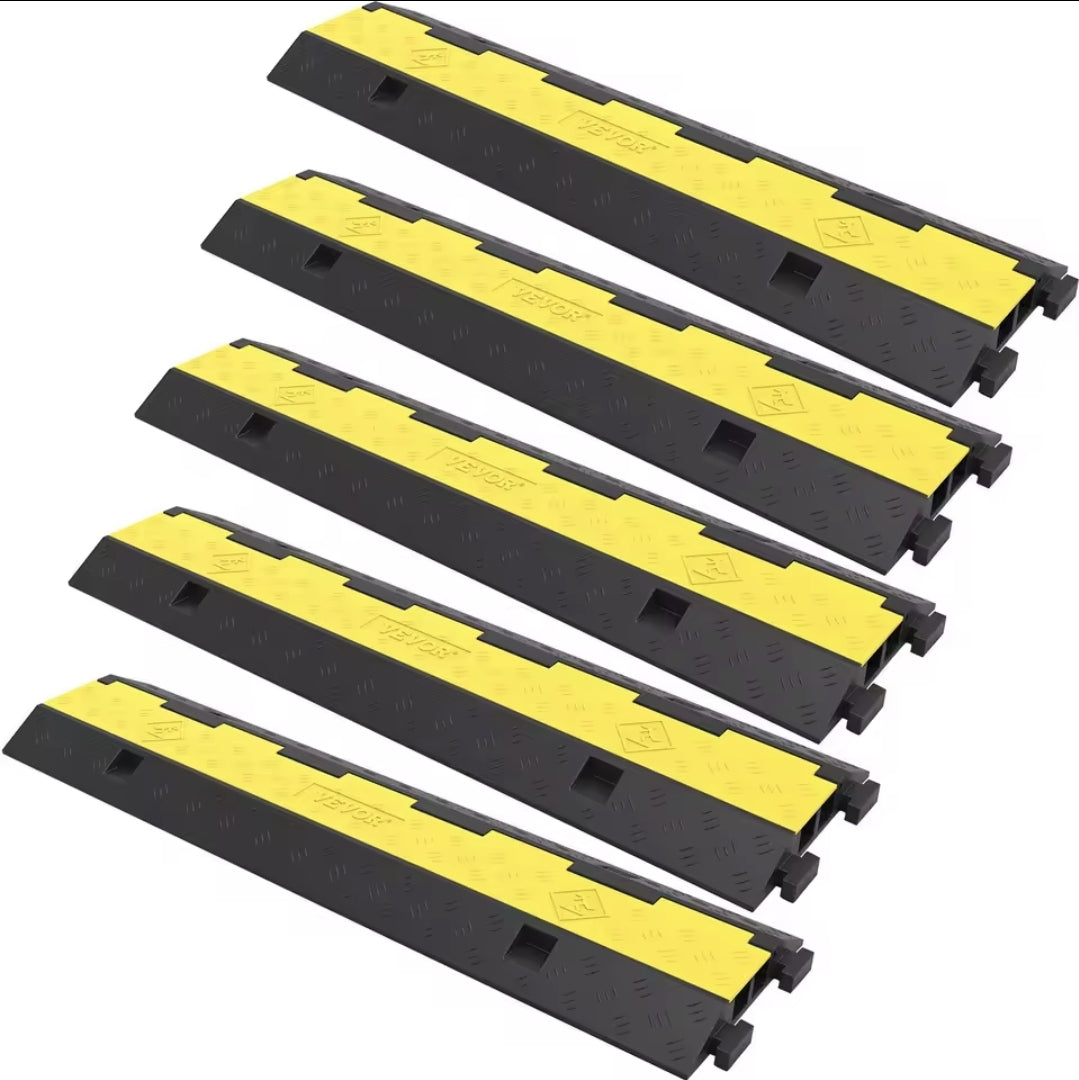 Kabeldrempel voor Laadkabels – 100cm | Anti-slip, Robuust Rubber, Modulair
