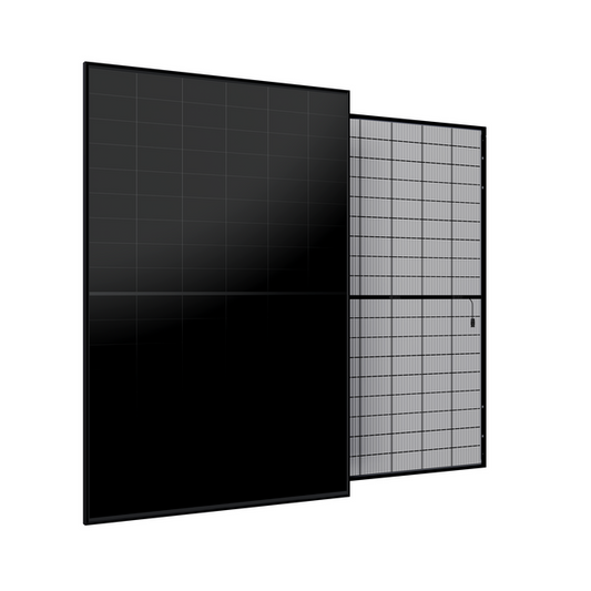 Aiko 460Wp Glas-Glas All Black zonnepaneel vooraanzicht