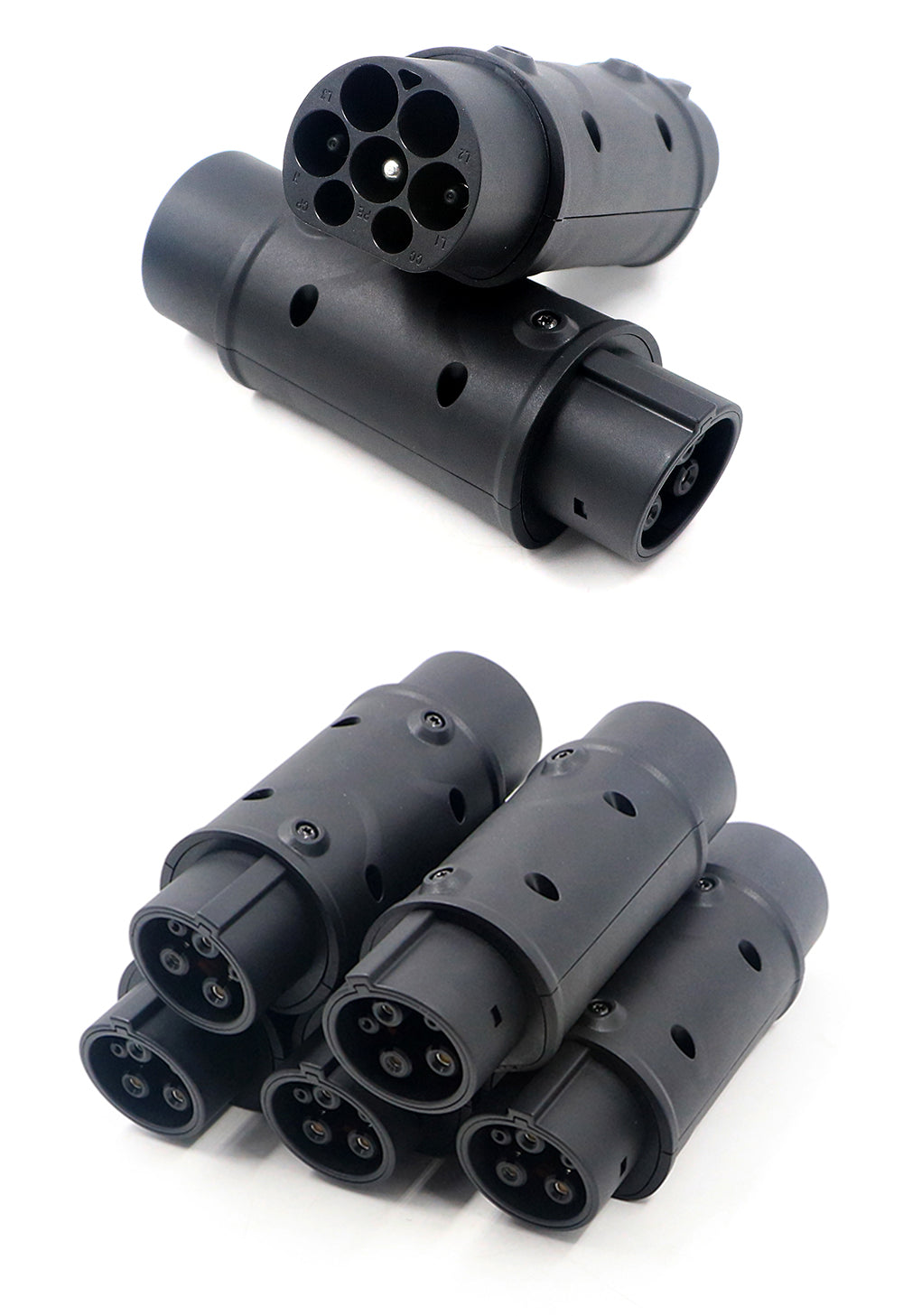 EV laad adapter Universeel - Type 2 naar Type 1 - 32A / 7.4kW (1-Fase)