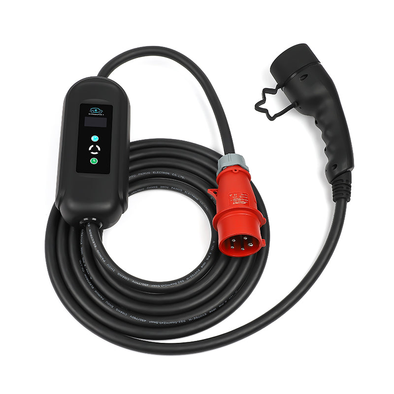 BlackCharge® 3.0 (11kW) Mobiele Krachtstroom Lader Type 2 naar CEE - Snel en Efficiënt Laden BlackCharge