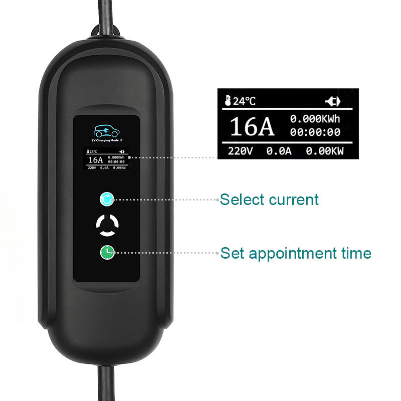 BlackCharge® 3.0 (11kW) Mobiele Krachtstroom Lader Type 2 naar CEE - Snel en Efficiënt Laden BlackCharge