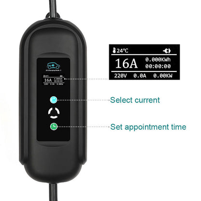 BlackCharge® 3.0 (11kW) Mobiele Krachtstroom Lader Type 2 naar CEE - Snel en Efficiënt Laden BlackCharge
