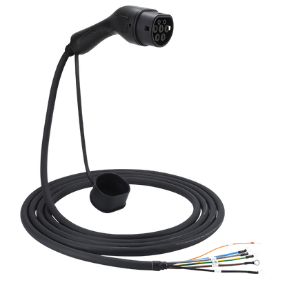 BlackCharge EV Laadkabel – Type 2 naar Open Einde