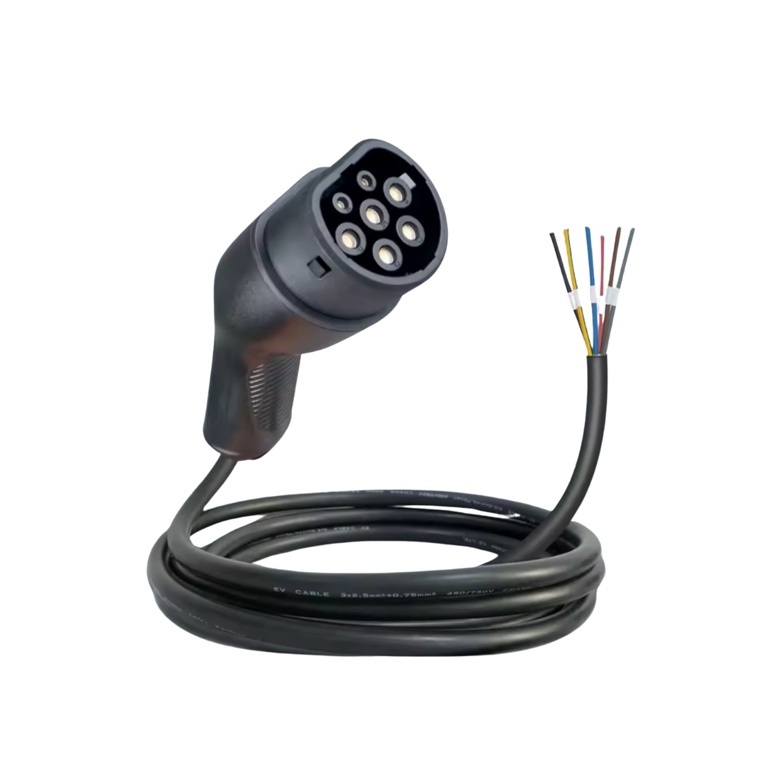 BlackCharge EV Laadkabel – Type 2 naar Open Einde