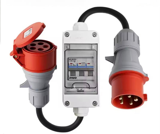 CEE 32A auf 16A Adapter mit integriertem Überstromschutz