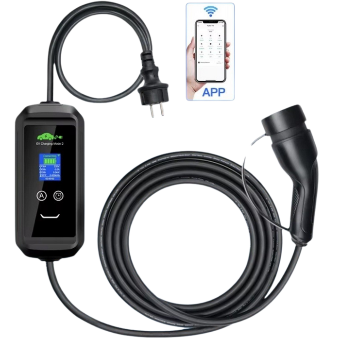 BlackCharge® Smart Mobiele Lader met App - Type 2