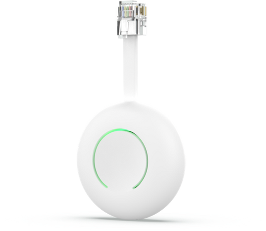 HomeWizard P1 Meter connected to smart meter P1 port