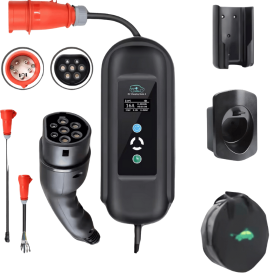 BlackCharge 3.0 Ultimate Bundel 11kW mobiele CEE Type 2 lader met accessoires