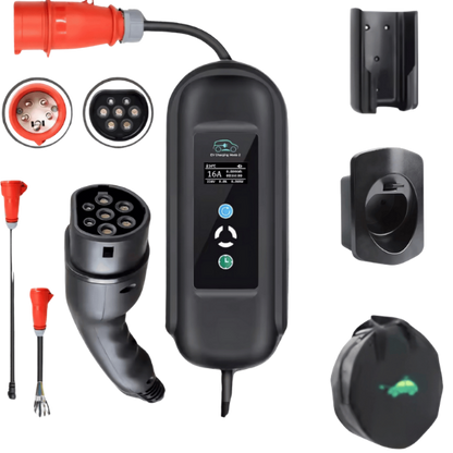 BlackCharge 3.0 Ultimate Bundel 11kW mobiele CEE Type 2 lader met accessoires