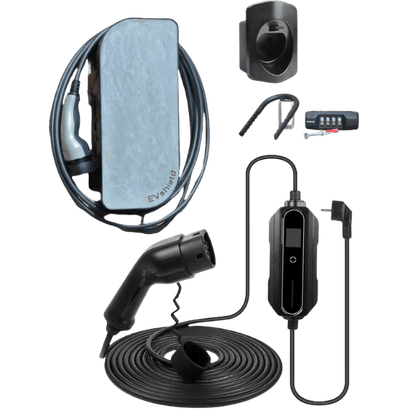 EVshield Vorteilspaket mit EVshield Original und BlackCharge 2.0 Mobil-Ladegerät