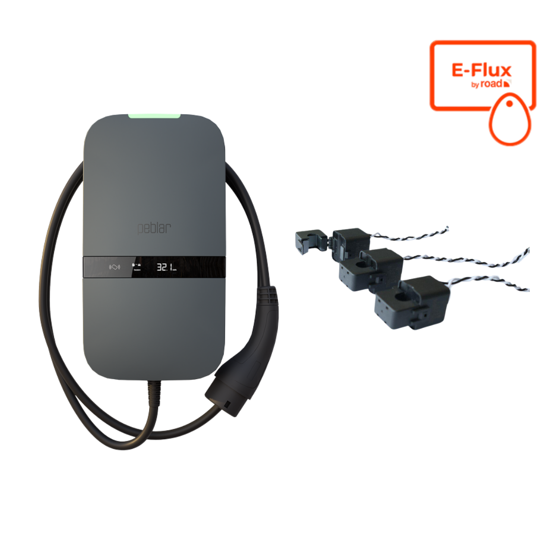 Peblar Business 22kW Laadpaal | MID Meter, RFID & Load Balancing | Socket of Vaste Kabel