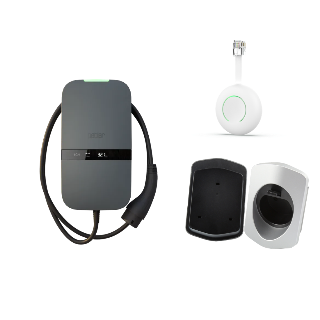 Peblar Home kW Ladestation mit festem Kabel HomeWizard )