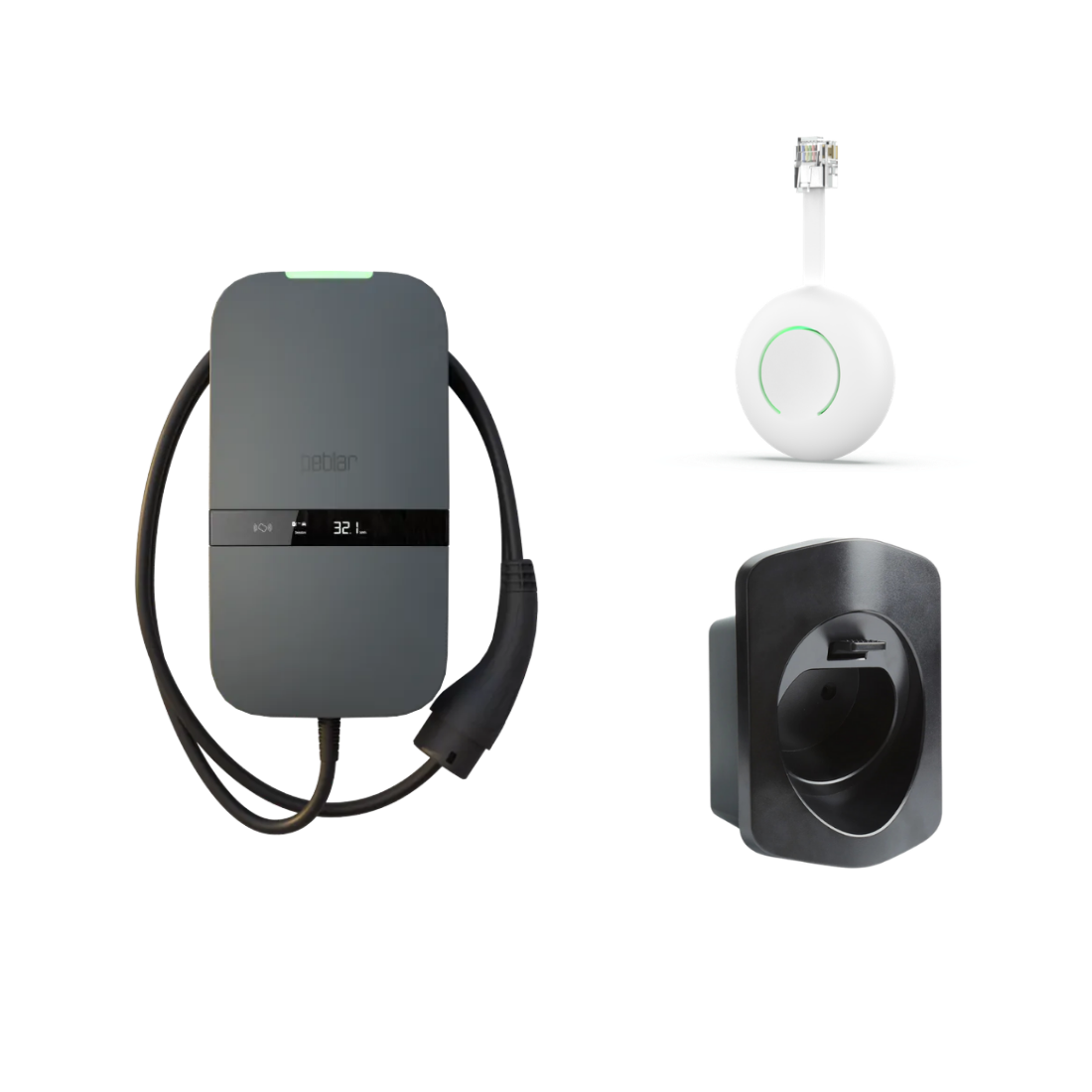 Peblar Home kW Ladestation mit festem Kabel HomeWizard )
