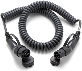 Ratio E-Line Type 2 Laadkabel – Coiled | 3 Fase | 16A | 11kW | 4 Meter | Spiraalkabel - BlackCharge 