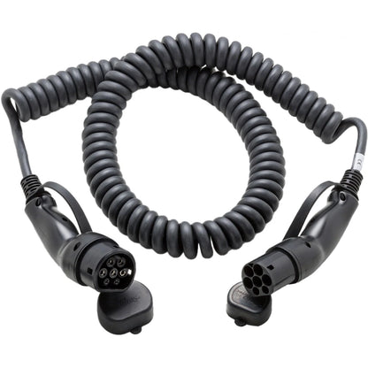 Ratio E-Line Type 2 Laadkabel – Coiled | 3 Fase | 16A | 11kW | 4 Meter | Spiraalkabel - BlackCharge 