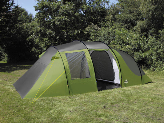 Eurotrail familietent Montana 6-persoons 640 cm groengrijs BlackCharge