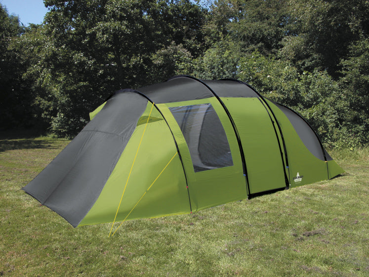Eurotrail familietent Montana 6-persoons 640 cm groengrijs BlackCharge