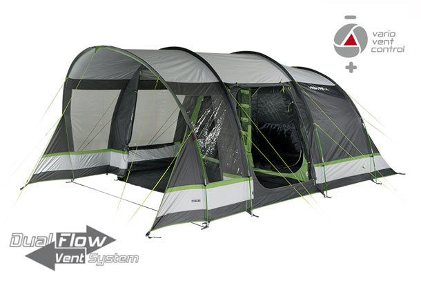 High Peak Garda 4.0 Familietent 4-persoons 550 x 280 cm Grijs BlackCharge