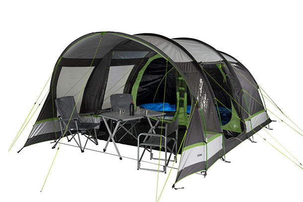 High Peak Garda 4.0 Familietent 4-persoons 550 x 280 cm Grijs BlackCharge