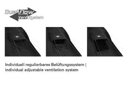 High Peak Garda 4.0 Familietent 4-persoons 550 x 280 cm Grijs BlackCharge