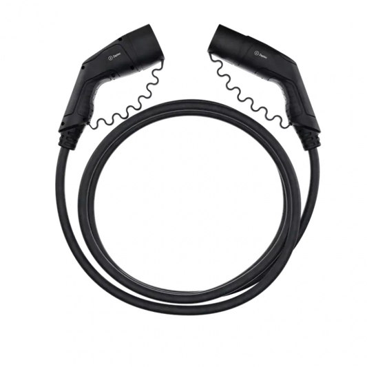 Zaptec Laadkabel 5m & 7,5m - Type 2 - 32A - 3-fase - Hoogwaardige Oplaadoplossing voor Elektrische Voertuigen - BlackCharge 