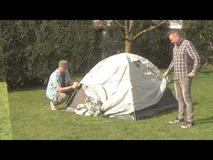 High Peak Kira 4.1 Familietent 4-persoons 375 x 240 cm Bosgroen