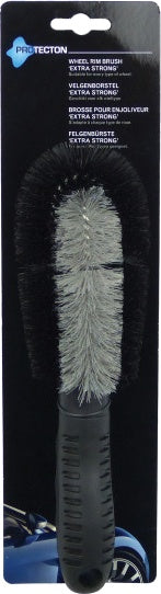 Velgenborstel 27 cm kunststof zwart/grijs BlackCharge