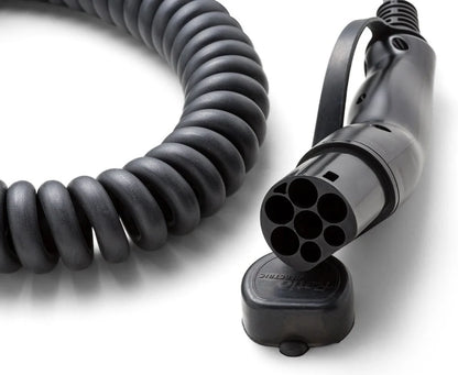 Ratio E-Line Type 2 Laadkabel – Coiled | 3 Fase | 16A | 11kW | 4 Meter | Spiraalkabel - BlackCharge 