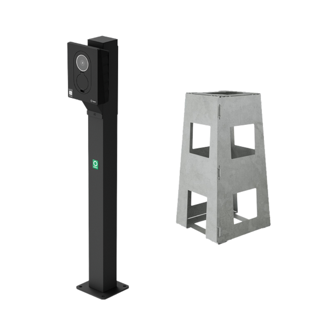 Zaptec Go Montagepaal – Met Fundering & Montageplaat