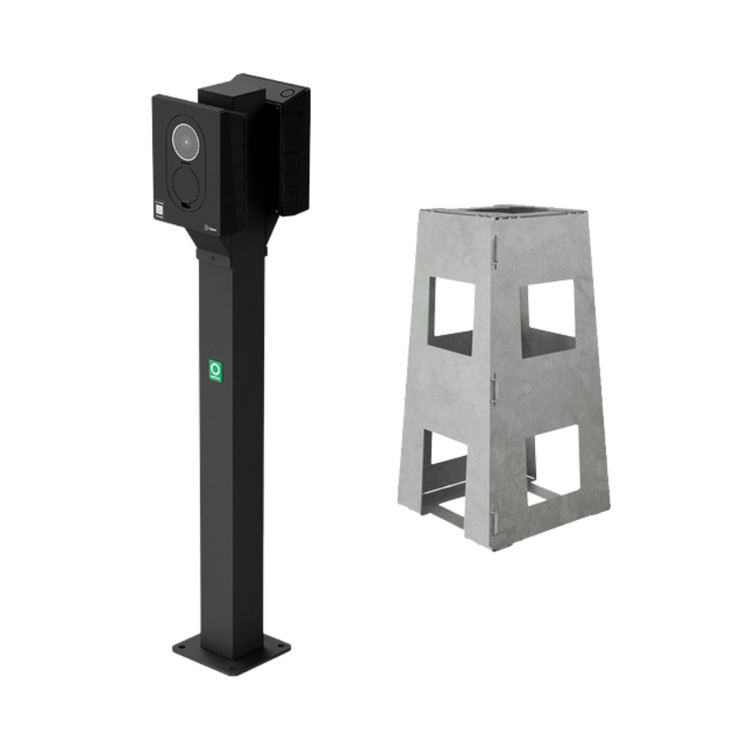 Zaptec Go Montagepaal – Met Fundering & Montageplaat