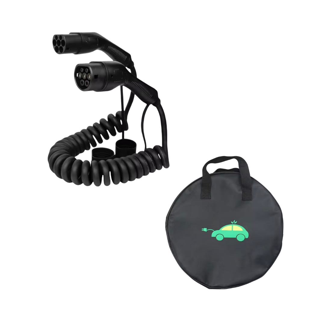 BlackCharge® Flex Spiraalkabel (Type 2) – Schoon & Compact Laden