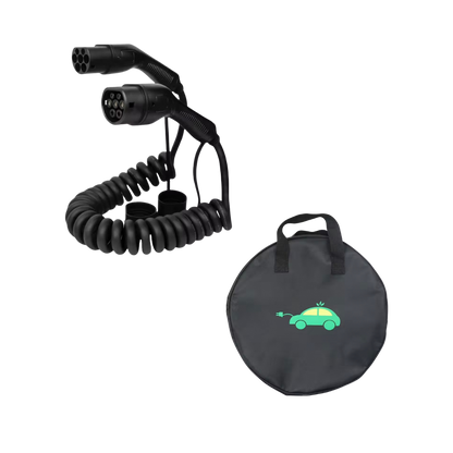 BlackCharge® Flex Spiraalkabel (Type 2) – Schoon & Compact Laden